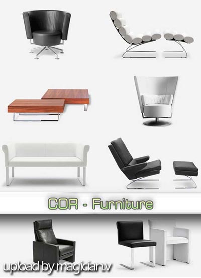 3D models of COR Furniture