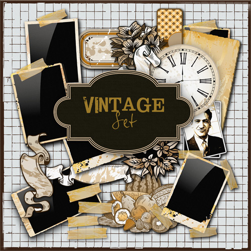 Scrap-kit - Vintage Set