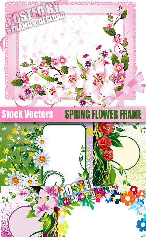Stock Vectors - Spring Flower Frame