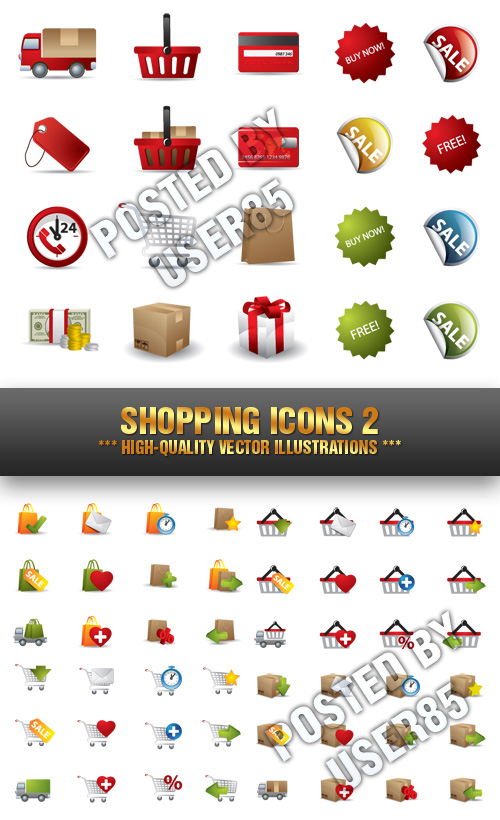Stock Vector - Shopping Icons 2