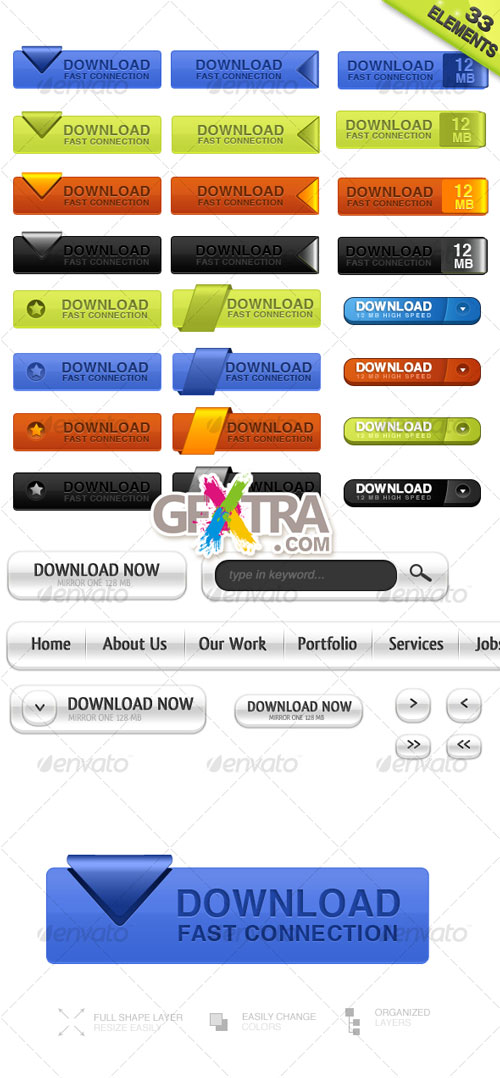 Buttons Pack - GraphicRiver - REUPLOADED!