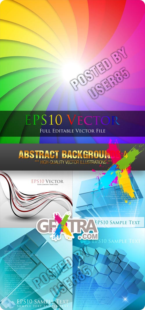 Stock Vector - Abstract Backgrounds 4
