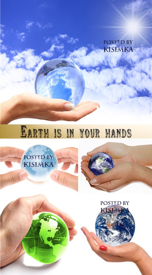 Earth is in Your Hands 5xJPGs Shutterstock