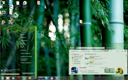 Theme for Windows 7-Bamboo