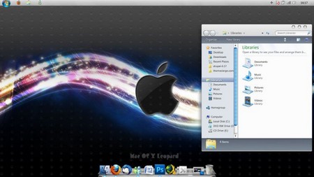 Best Mac OS X Leopard theme for Windows 7