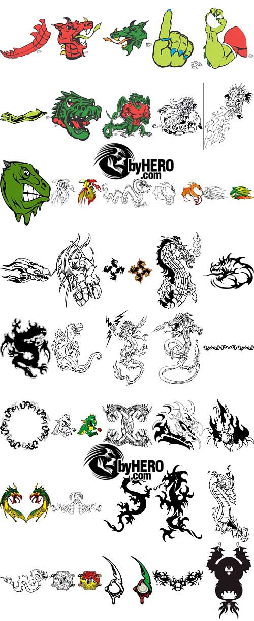 Extreme Clipart 2010 - Dragon Pack