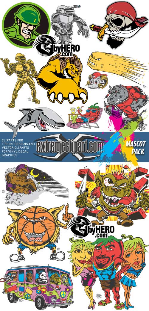 Extreme Clipart 2010 - Mascot Pack