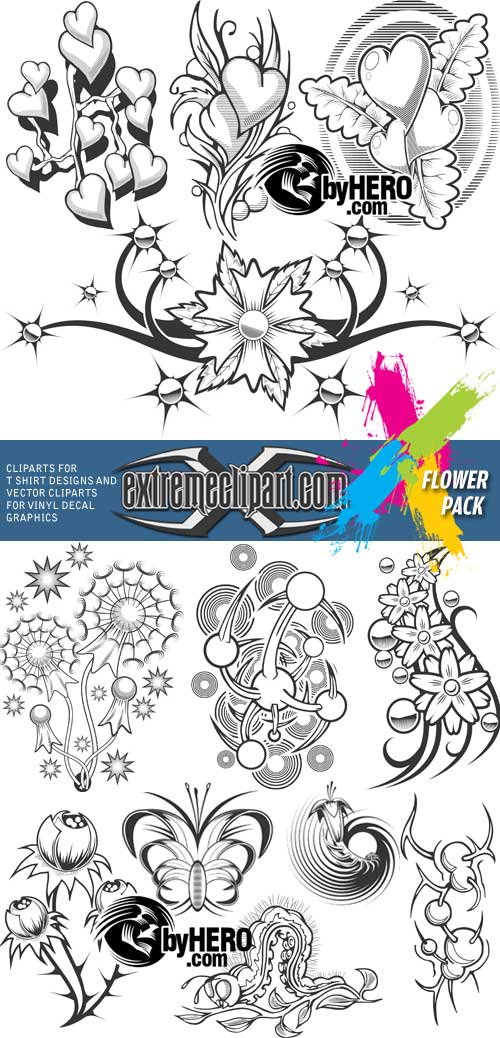 Extreme Clipart 2010 - Flower Pack