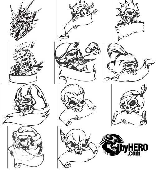 Extreme Clipart 2010 - Skull Pack