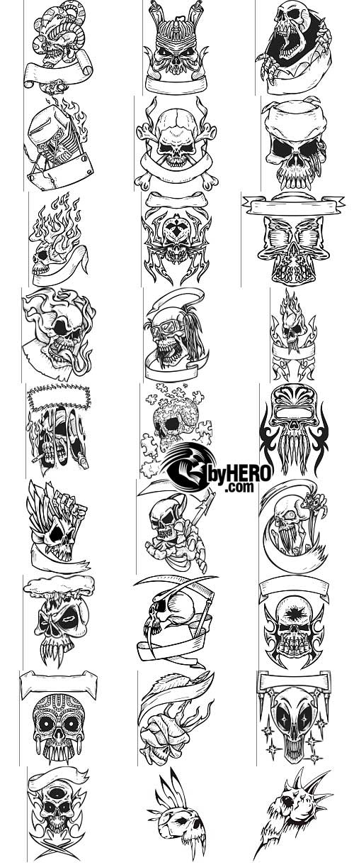 Extreme Clipart 2010 - Skull Pack