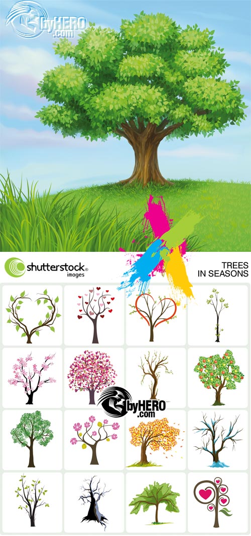Trees in Seasons 5xEPS