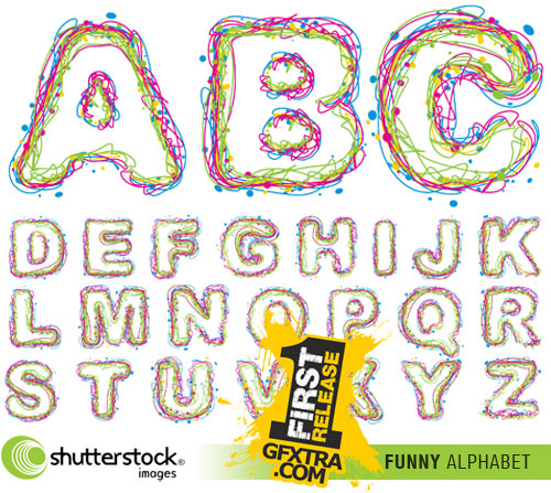 Shutterstock - Funny Alphabet EPS