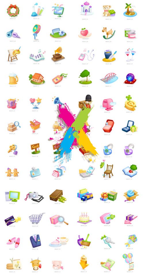 VitaminD 015 Special Illust 122xAI Backgrounds, Icons &amp; Illustrations