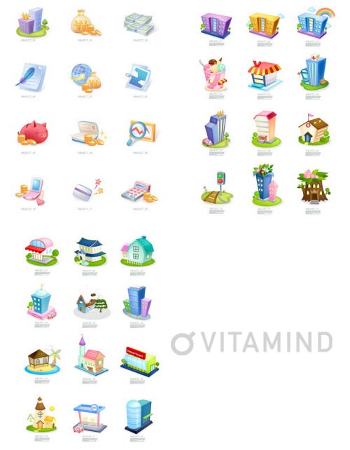 VitaminD 015 Special Illust 122xAI Backgrounds, Icons &amp; Illustrations