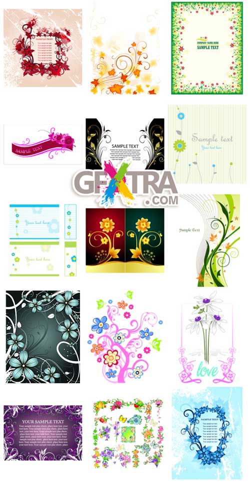 Floral Designs 3 - 62xEPS - Shutterstock Floral Designs 3 - 62xEPS - Shutterstock