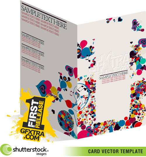 Shutterstock - Droplet Design Card Template EPS