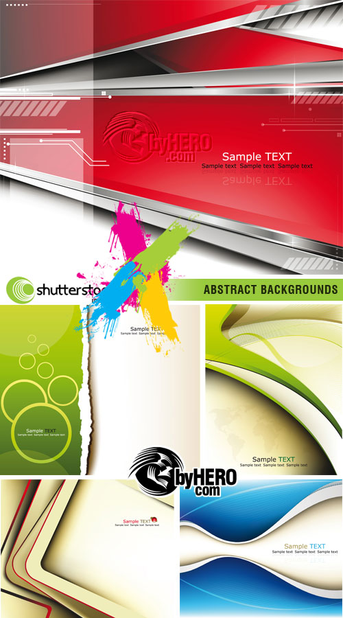 Shutterstock - Abstract Backgrounds 5xEPS