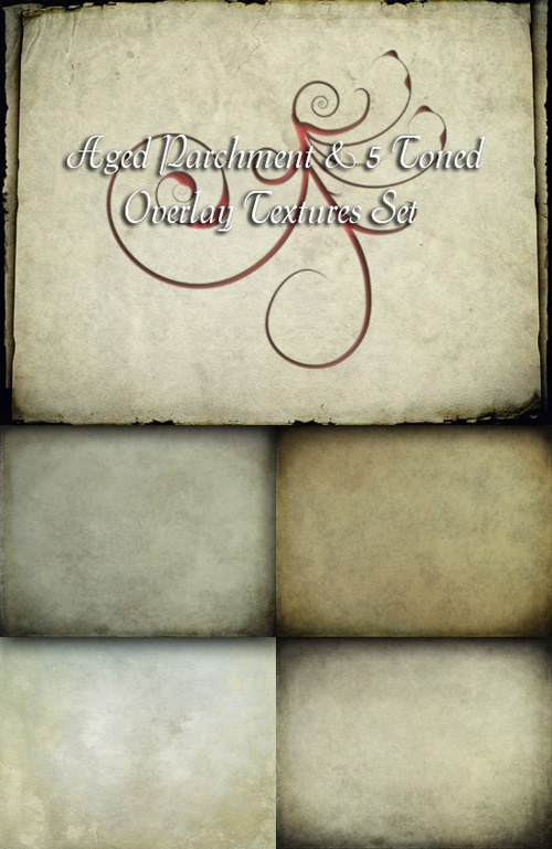 Textures - Old parchment in different colors
