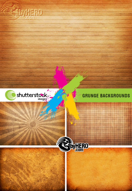 Shutterstock - Grunge Backgrounds 5xJPGs