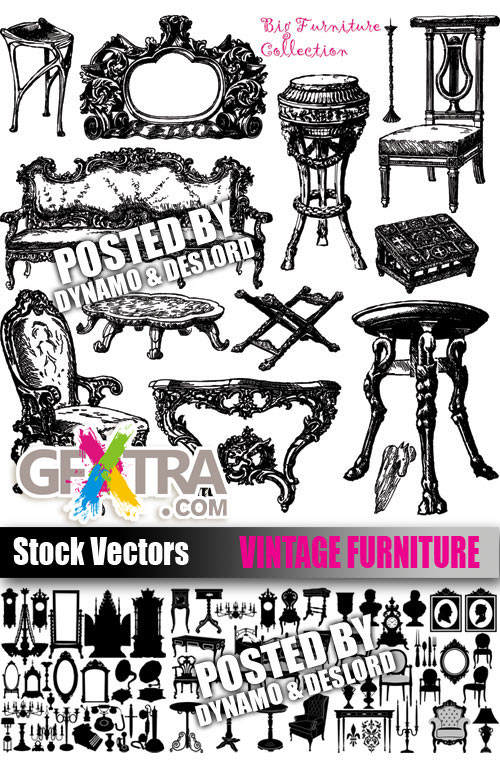 Vintage furniture - Stock Vectors