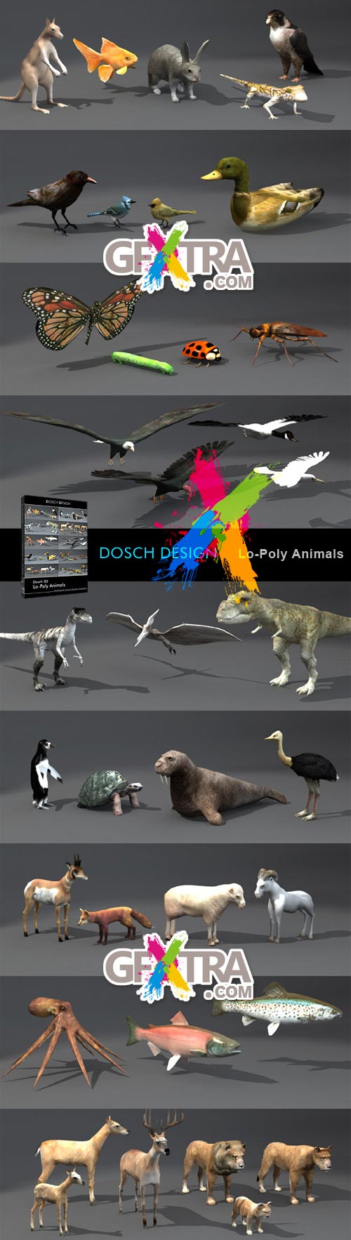DOSCH 3D - Lo-Poly Animals