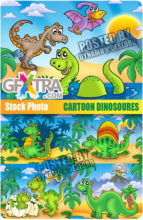 Cartoon Dinosoures - UHQ Stock Photo