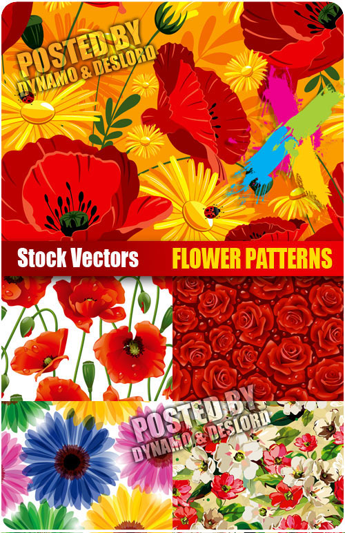 Flower patterns - Stock Vectors