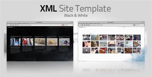 XML Template V7, White & Black, RetAIL - Activeden