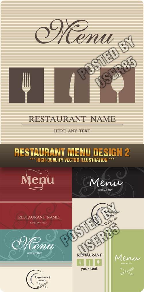 Stock Vector - Restaurant Menu Design 2
