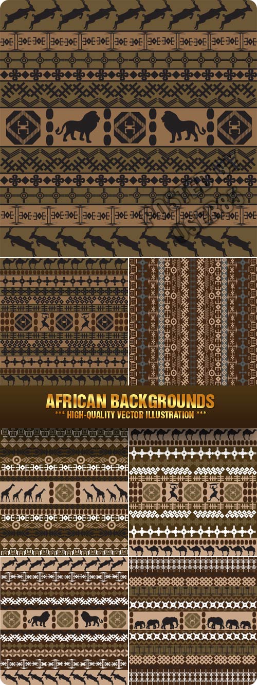 Stock Vector - African Backgrounds