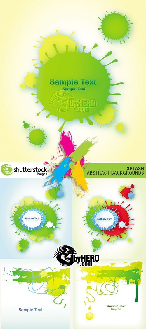 Shutterstock - Splash Abstracts 5xEPS