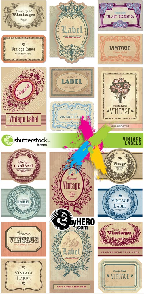 Shutterstock - Vntage Labels 2xEPS