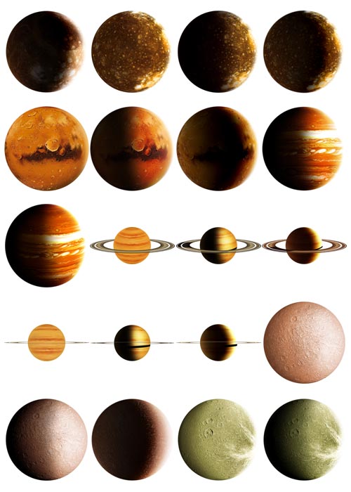 Planets, 88xPSD EverFlight EF01 