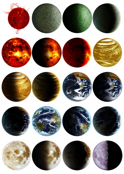 Planets, 88xPSD EverFlight EF01 