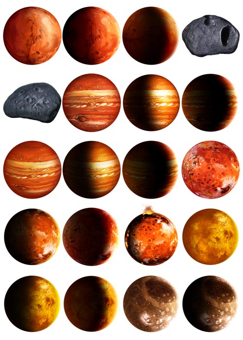 Planets, 88xPSD EverFlight EF01 