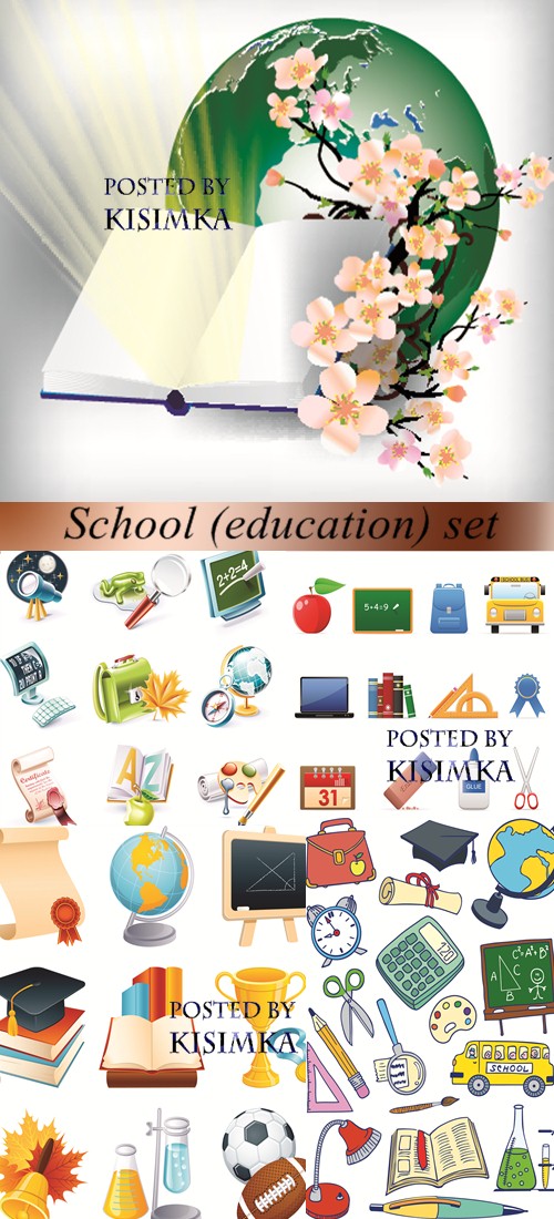 Stock: School (education) set