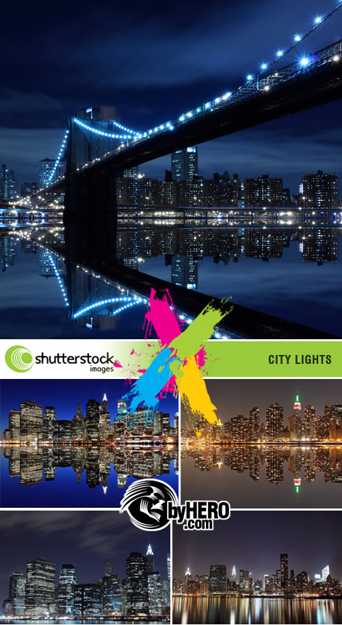 City Lights 5xJPGs Stock Image SS