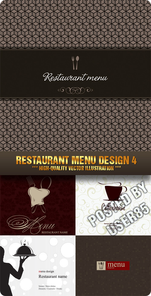 Stock Vector - Restaurant Menu Design 4