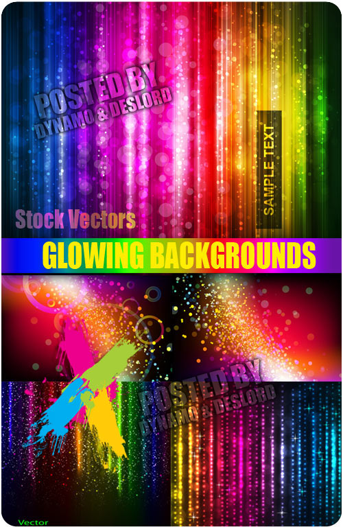 Glowing backgrounds - Stock Vectors