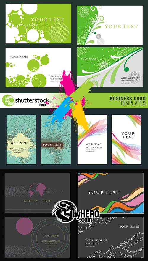 Business Card Templates 6xEPS Vector SS