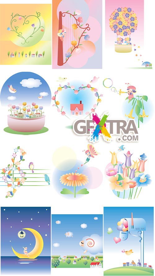 PreArt Vol.20 Dream Paint Brush 200xEPS