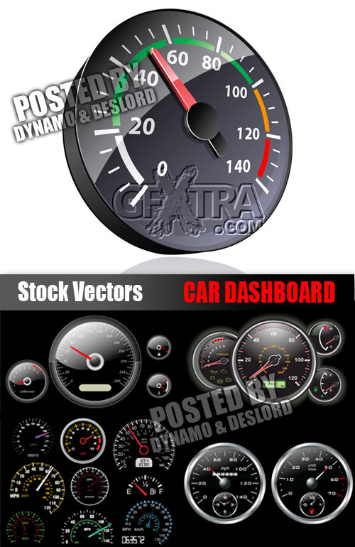Car dashboard - Stock Vectors