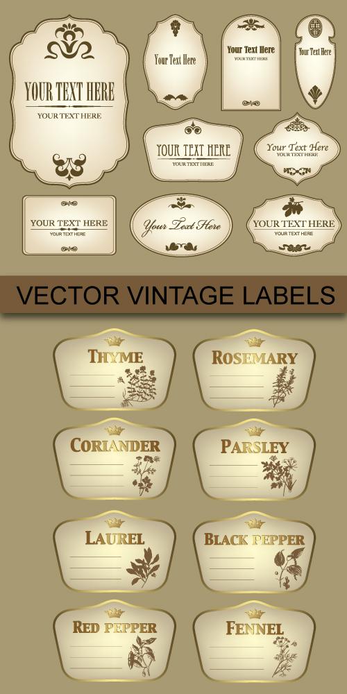 Stock Vectors - Vintage Labels