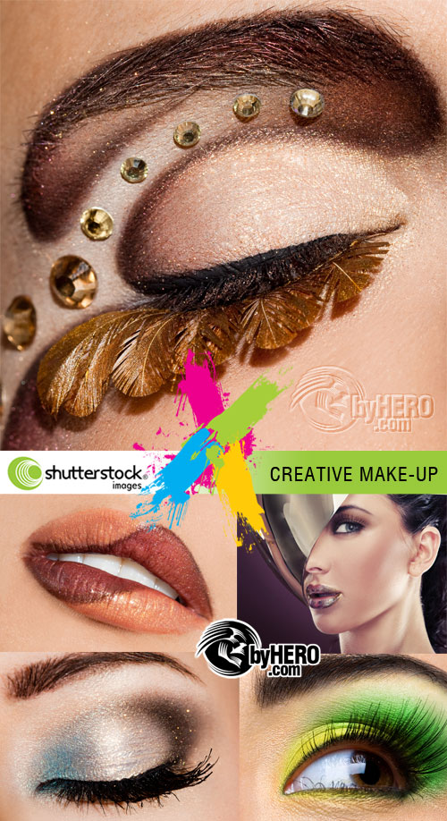Creative Makeup 5xJPGs Stock Image SS