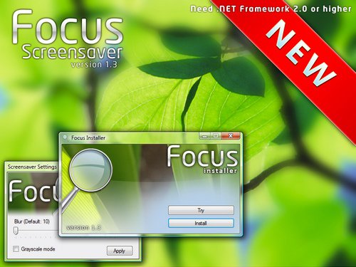 Screensaver Focus  v 1.3
