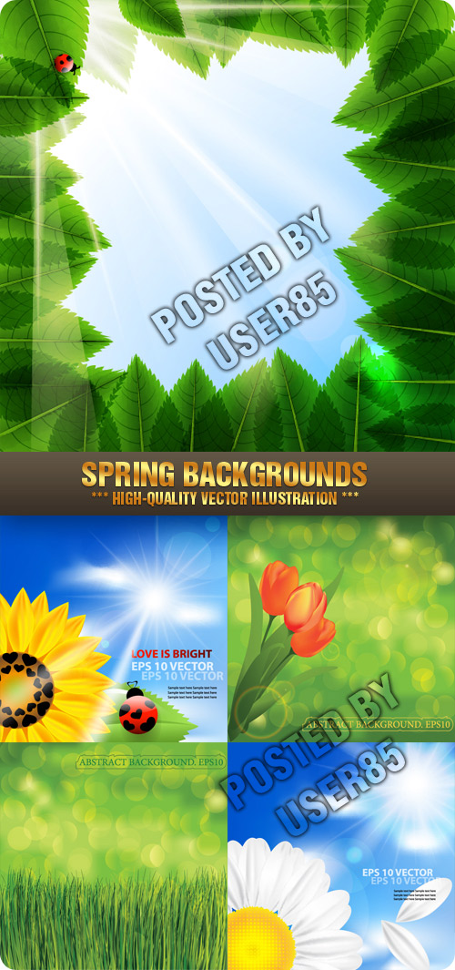 Stock Vector - Spring Backgrounds