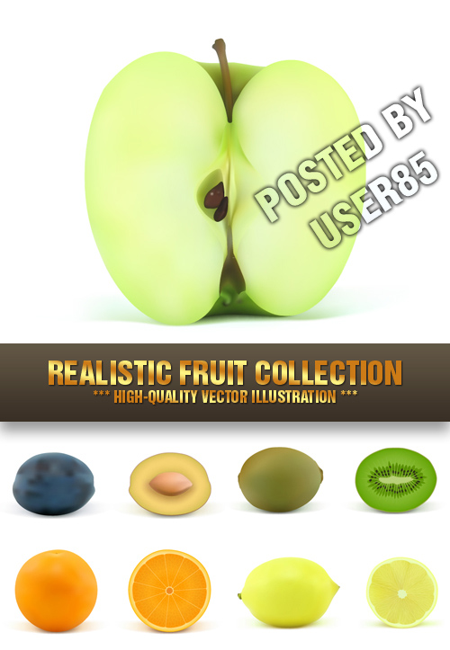 Stock Vector - Realistic Fruit Collection