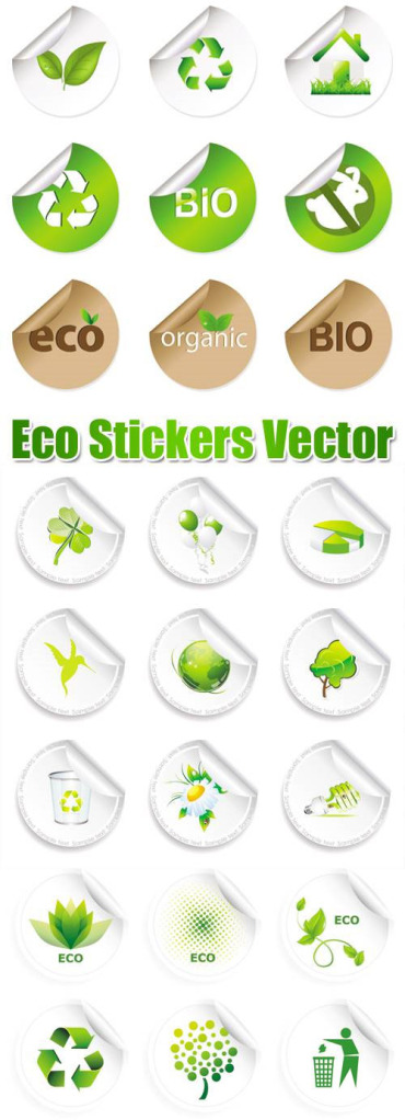 Stock Vector - Eco Stickers