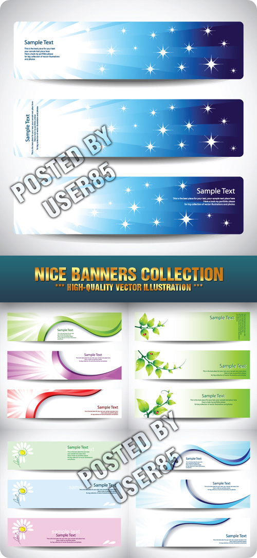 Stock Vector - Nice Banners Collection