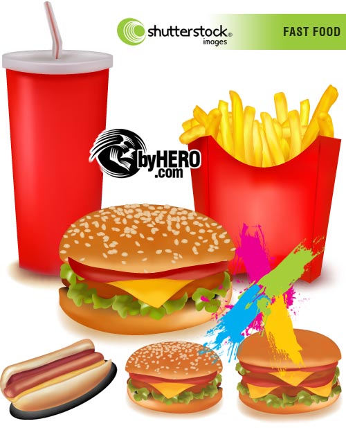 Fast Food 5xEPS Vector SS